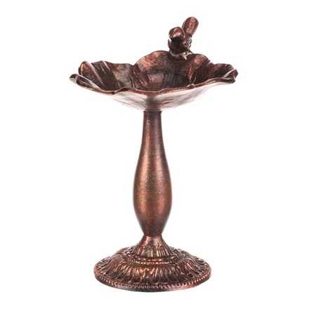 Krmítkopítko Autronic Krmítkopítko - kovový stojan, s ptáčkem, barva měděná-antik (UM0954 COP-ANT) (5)