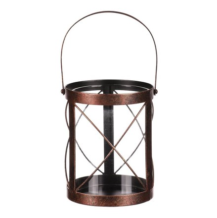 Svícen Autronic Svícen kovový - lampa, barva měděná antik (UM0968 COP-ANT) (1)