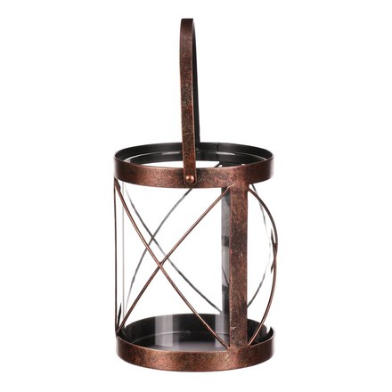 Svícen Autronic Svícen kovový - lampa, barva měděná antik (UM0968 COP-ANT) (4)