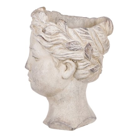 Obal na květiny Autronic Obal na květiny betonový , tvar hlavy (JUK1007) (3)