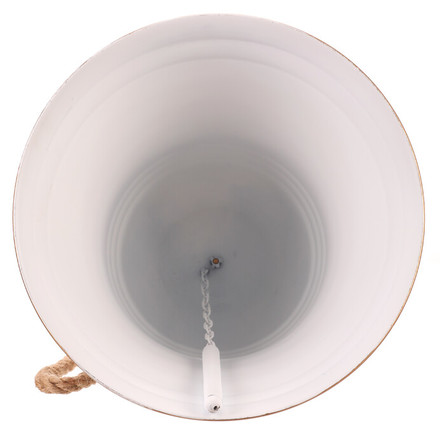 Závěsná ozdoba Autronic Zvonek - závěsná ozdoba, kov, bílý (KOC510 WT) (2)