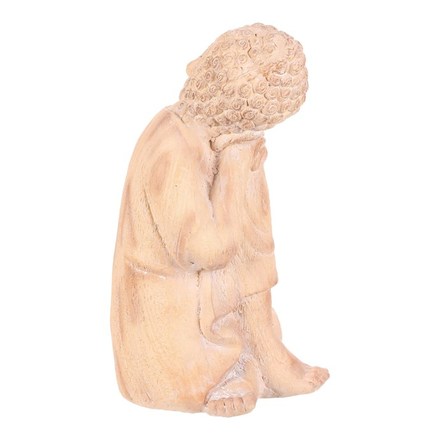 Zahradní figurka Autronic Buddha - zahradní figurka, magnesium, imitace dřeva (SM497) (4)