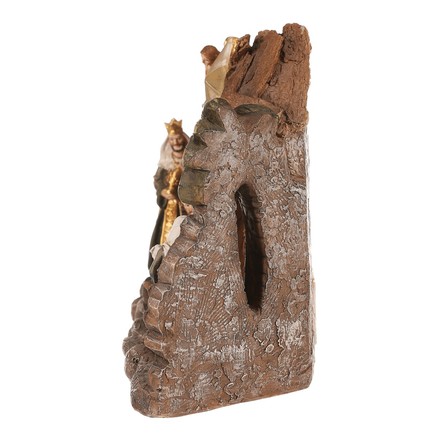Betlém Autronic Betlém se třemi králi - polyresin, LED osvětlení, barva hnědá (ALA1670) (2)