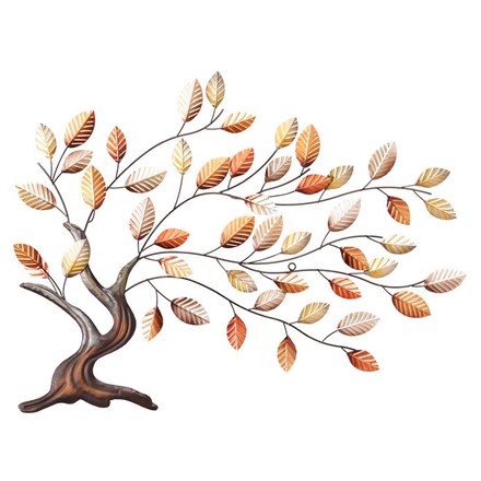 Nástěnná dekorace Autronic Strom kovový - nástěnná dekorace (FA23-007)