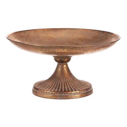 Mísa kovová Autronic Mísa kovová - na stojanu, 22 cm, aranžovací, zlatá (FUP555) (3)