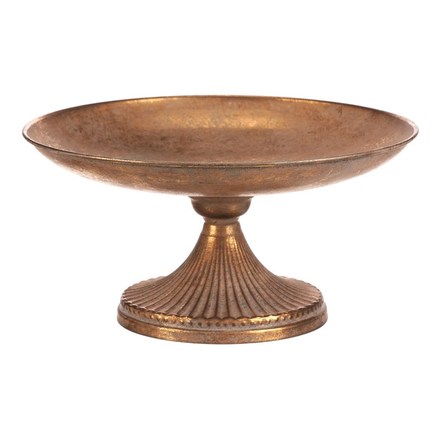 Mísa kovová Autronic Mísa kovová - na stojanu, 22 cm, aranžovací, zlatá (FUP555) (4)