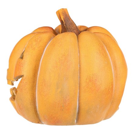 Dýně Autronic Dýně kulatá s obličejem - magnesium, svícen, velká, žlutá (MT646 YEL) (3)