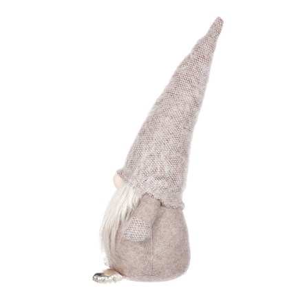 Dekorace Autronic Skřítek látkový, šedivo-zlatá barva. (ZM1378) (3)