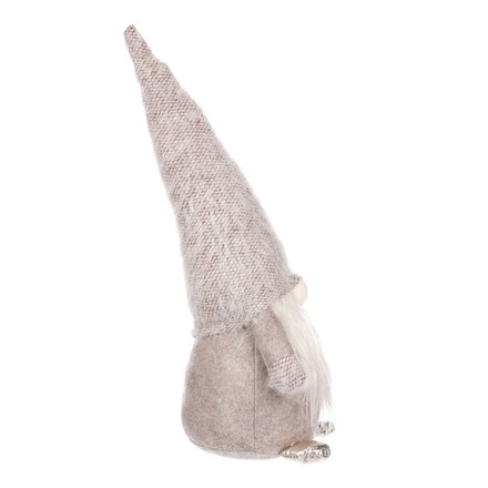 Dekorace Autronic Skřítek látkový, šedivo-zlatá barva. (ZM1378) (5)