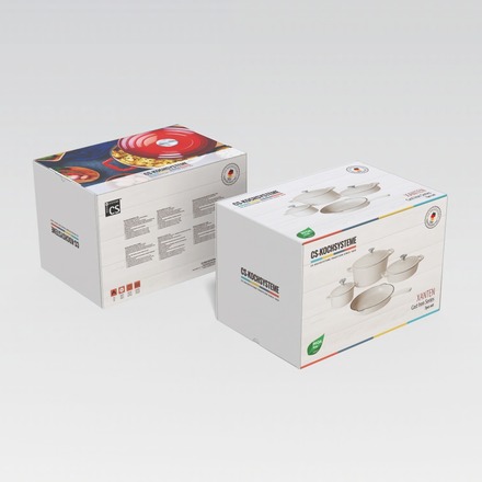 Sada nádobí CS Solingen CS-094805 litinová Xanten 7 ks bílá (1)