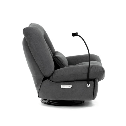 Polohovací křeslo Autronic Polohovací křeslo, elektrické zabudované ovládání, šedá, látka, TV-7081 GREY2 (13)