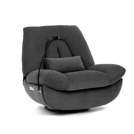 Polohovací křeslo Autronic Polohovací křeslo, elektrické zabudované ovládání, šedá, látka, TV-7081 GREY2 (17)
