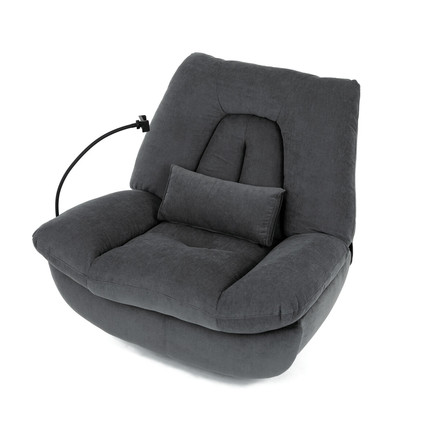 Polohovací křeslo Autronic Polohovací křeslo, elektrické zabudované ovládání, šedá, látka, TV-7081 GREY2 (19)