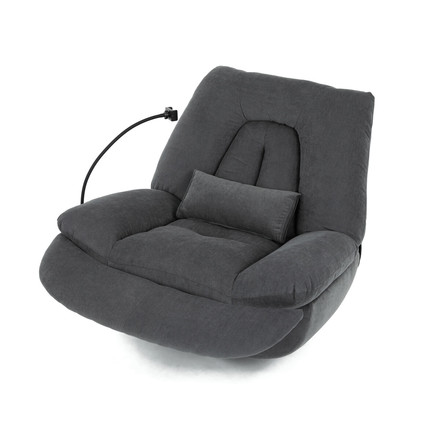 Polohovací křeslo Autronic Polohovací křeslo, elektrické zabudované ovládání, šedá, látka, TV-7081 GREY2 (20)
