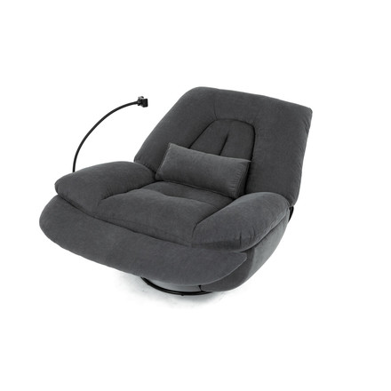 Polohovací křeslo Autronic Polohovací křeslo, elektrické zabudované ovládání, šedá, látka, TV-7081 GREY2 (21)