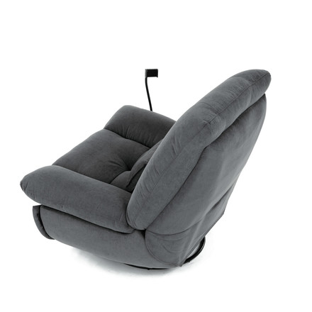 Polohovací křeslo Autronic Polohovací křeslo, elektrické zabudované ovládání, šedá, látka, TV-7081 GREY2 (24)