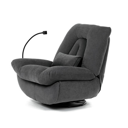 Polohovací křeslo Autronic Polohovací křeslo, elektrické zabudované ovládání, šedá, látka, TV-7081 GREY2 (6)