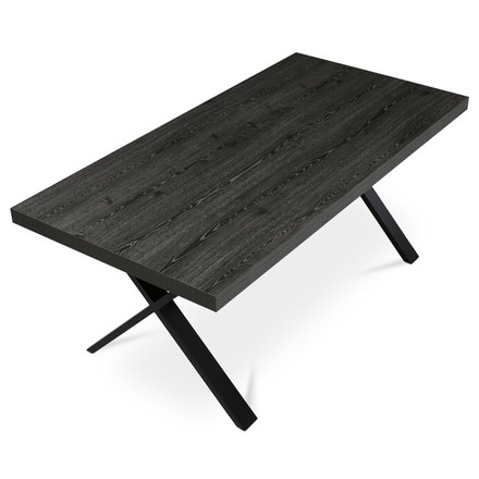 Moderní jídelní stůl Autronic Jídelní stůl 180x90cm, lamino, šedý dub, HT-R5316 GREY (3)