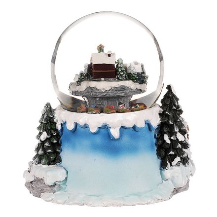 Sněžítko Autronic Sněžítko - zimní krajna, polyresin, svítící a otočné s melodií (SN7701) (3)