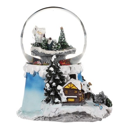 Sněžítko Autronic Sněžítko - zimní krajna, polyresin, svítící a otočné s melodií (SN7701) (4)