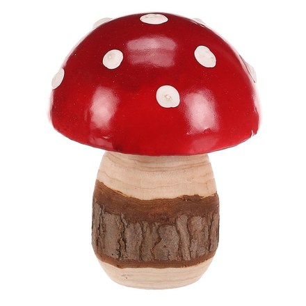 Dekorace Autronic Houba - červená muchomůrka, umělá, cena za balení (6 ks) (PRA021)