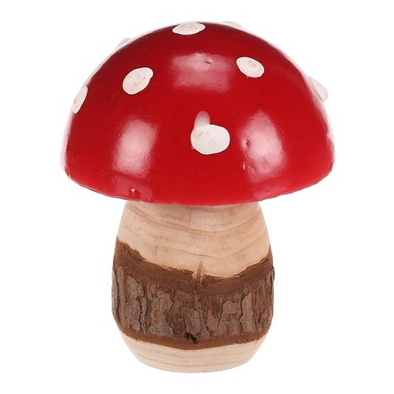 Dekorace Autronic Houba - červená muchomůrka, umělá, cena za balení (6 ks) (PRA021) (2)