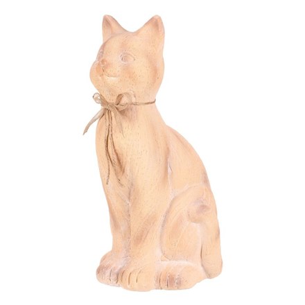 Zahradní figurka Autronic Kočka - zahradní figurka, magnesium, imitace dřeva (SM501) (1)