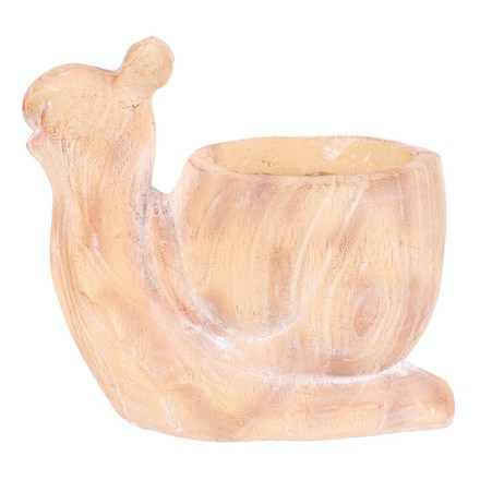 Obal na květiny Autronic Šnek - obal na květiny, magnesium, imitace dřeva (SM504) (3)