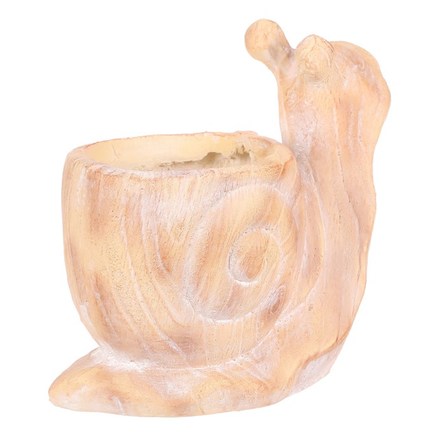 Obal na květiny Autronic Šnek - obal na květiny, magnesium, imitace dřeva (SM504) (5)