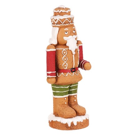 Dekorace Autronic Voják perníkový - magnesium, hnědý s barevným zdobením (ALA1661) (6)