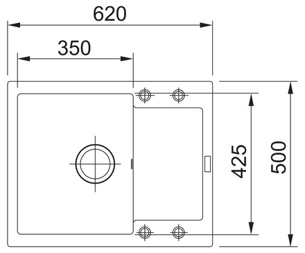 Granitový kuchyňský dřez Franke Maris MRG 611-62 Matná černá (1)