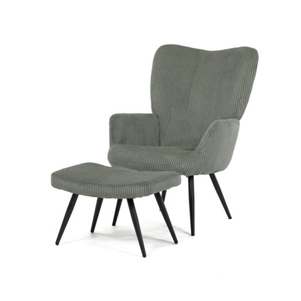 Relaxační křeslo Autronic Relaxační křeslo, zelená, manšestrová látka, AK-L7285 GRN6