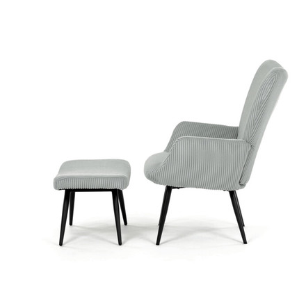 Relaxační křeslo Autronic Relaxační křeslo, modrá, manšestrová látka, AK-L7285 BLUE6 (2)