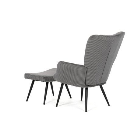 Relaxační křeslo Autronic Relaxační křeslo, šedá, manšestrová látka, AK-L7285 GREY6 (3)