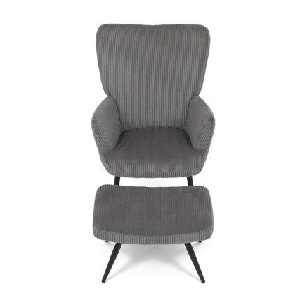 Relaxační křeslo Autronic Relaxační křeslo, šedá, manšestrová látka, AK-L7285 GREY6 (5)