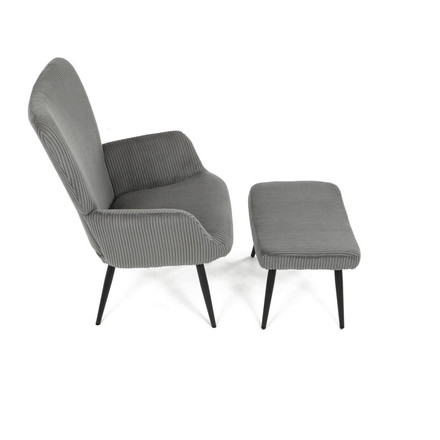 Relaxační křeslo Autronic Relaxační křeslo, šedá, manšestrová látka, AK-L7285 GREY6 (7)