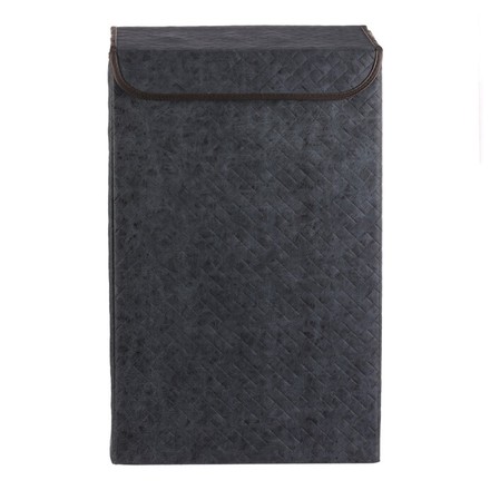 Koš prádelní Autronic Koš prádelní - látkový s víkem, modrá barva (DT3009 BLUE) (1)