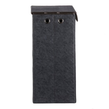 Koš prádelní Autronic Koš prádelní - látkový s víkem, modrá barva (DT3009 BLUE) (4)