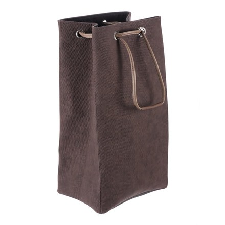 Koš látkový Autronic Koš látkový - skládací, stahovací, hnědý (DT3005 BRN) (5)