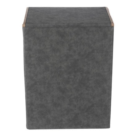Koš látkový Autronic Koš látkový - skládací s víkem, vysoký, šedý (DT3004 GREY) (3)