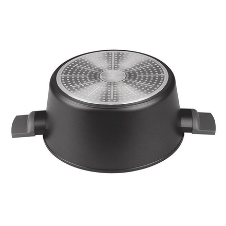 Kastrol s titanovým povrchem a poklicí Berlingerhaus BH-8132 28 cm Antracit Collection (4)