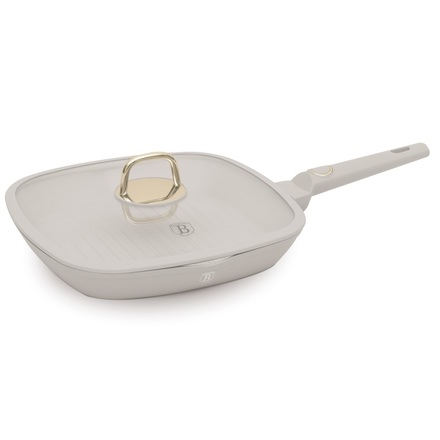 Pánev grilovací s titanovým povrchem a poklicí Berlingerhaus BH-8067 28 cm Sahara Collection