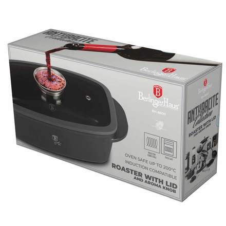 Pekáč s titanovým povrchem a aroma poklicí Berlingerhaus BH-8800 Antracit Collection (6)