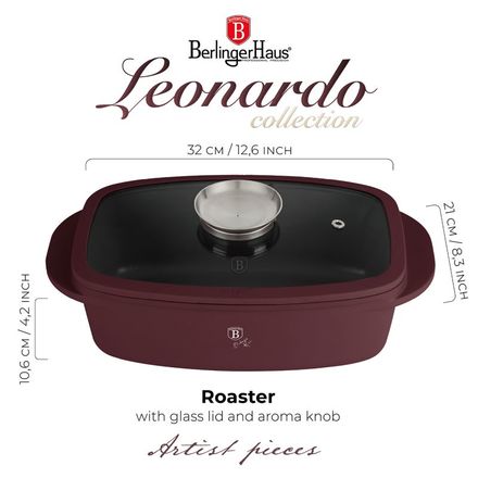 Pekáč s titanovým povrchem a aroma poklicí Berlingerhaus BH-8776 Leonardo Collection (4)
