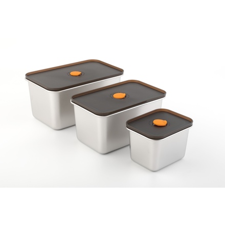 Dóza na potraviny sada Solingen CS-101602 Dóza na potraviny sada 3 ks s víkem 550, 1500, 2100 ml