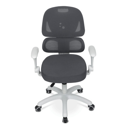 Dětská kandcelářská židle Autronic Dětská židle, výškově nastavitelná, šedá síťovina, KA-K1063 GREY (5)