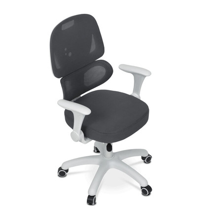 Dětská kandcelářská židle Autronic Dětská židle, výškově nastavitelná, šedá síťovina, KA-K1063 GREY (8)