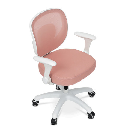 Dětská kandcelářská židle Autronic Dětská židle, výškově nastavitelná, růžová síťovina, KA-K1062 PINK (9)