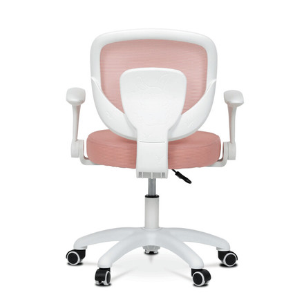 Dětská kandcelářská židle Autronic Dětská židle, výškově nastavitelná, růžová síťovina, KA-K1062 PINK (5)