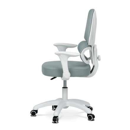 Dětská kandcelářská židle Autronic Dětská židle, výškově nastavitelná, zelená síťovina, KA-K1063 GRN (2)